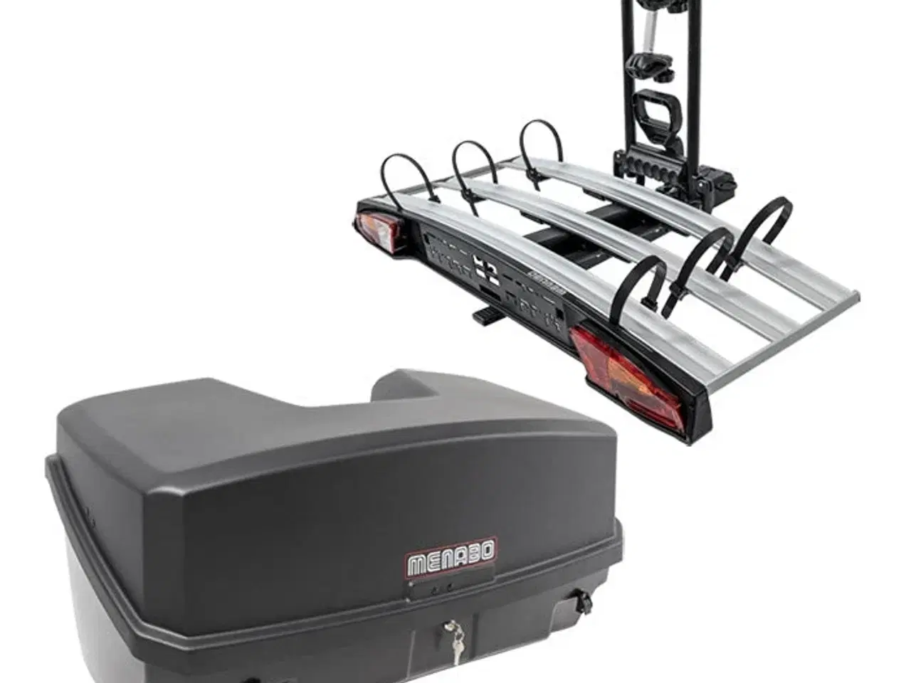 Billede 1 - Menabo Mizar bagageboks 300L sort + Alcor bundle