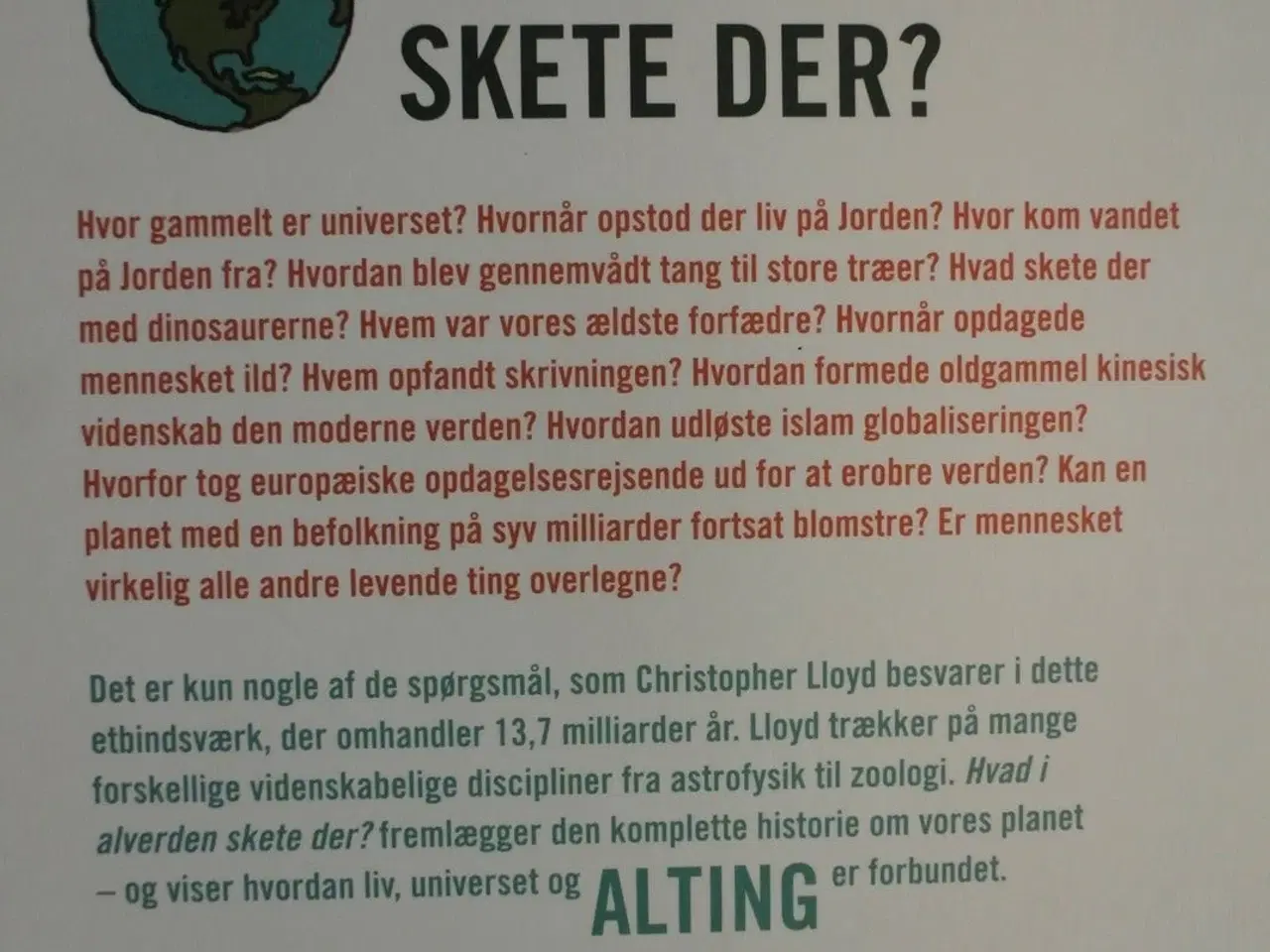 Billede 2 - hvad i alverden skete der, af christopher lloyd, e
