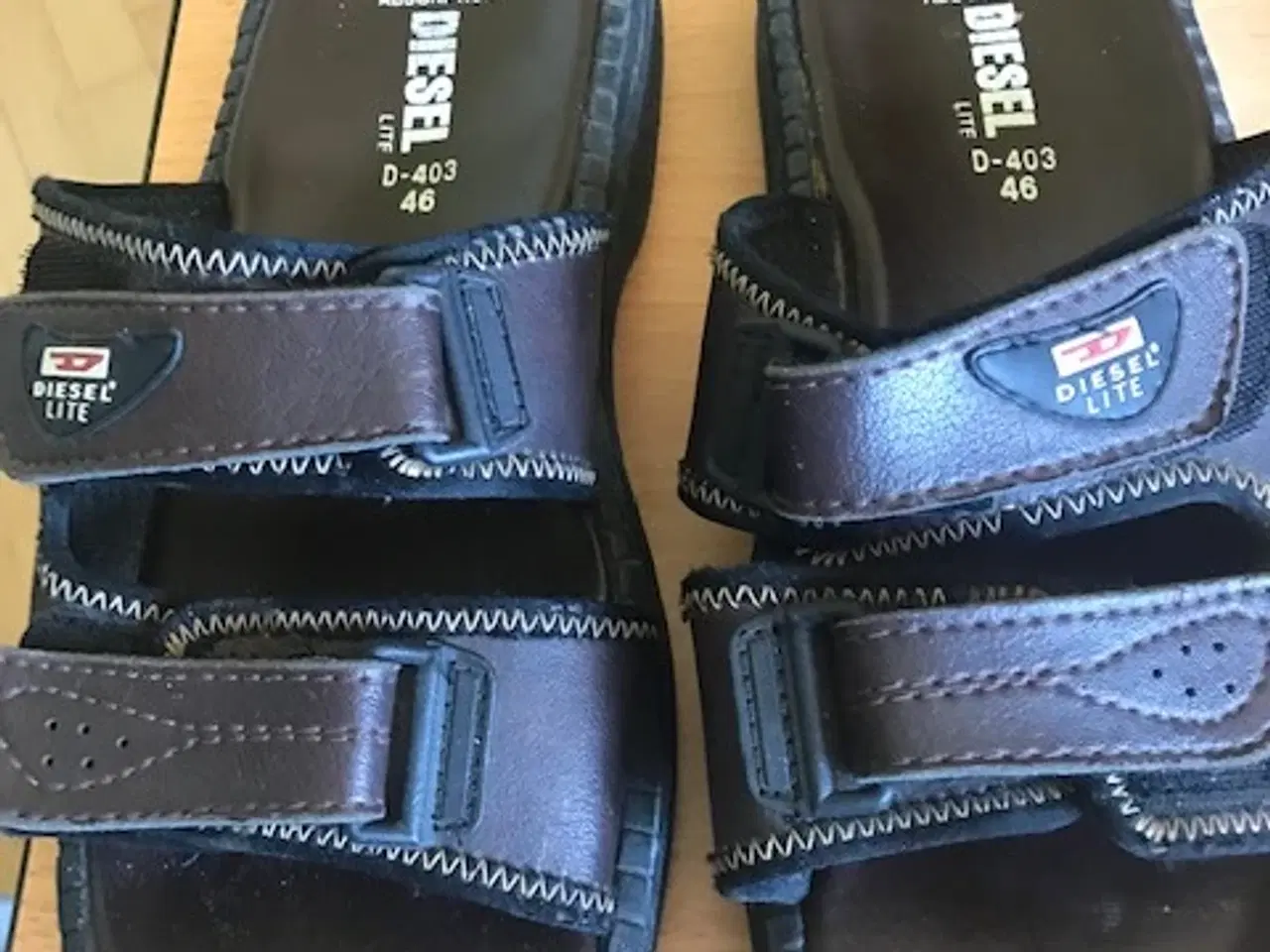 Billede 2 - Sandaler str. 46 mrk. Diesel læder