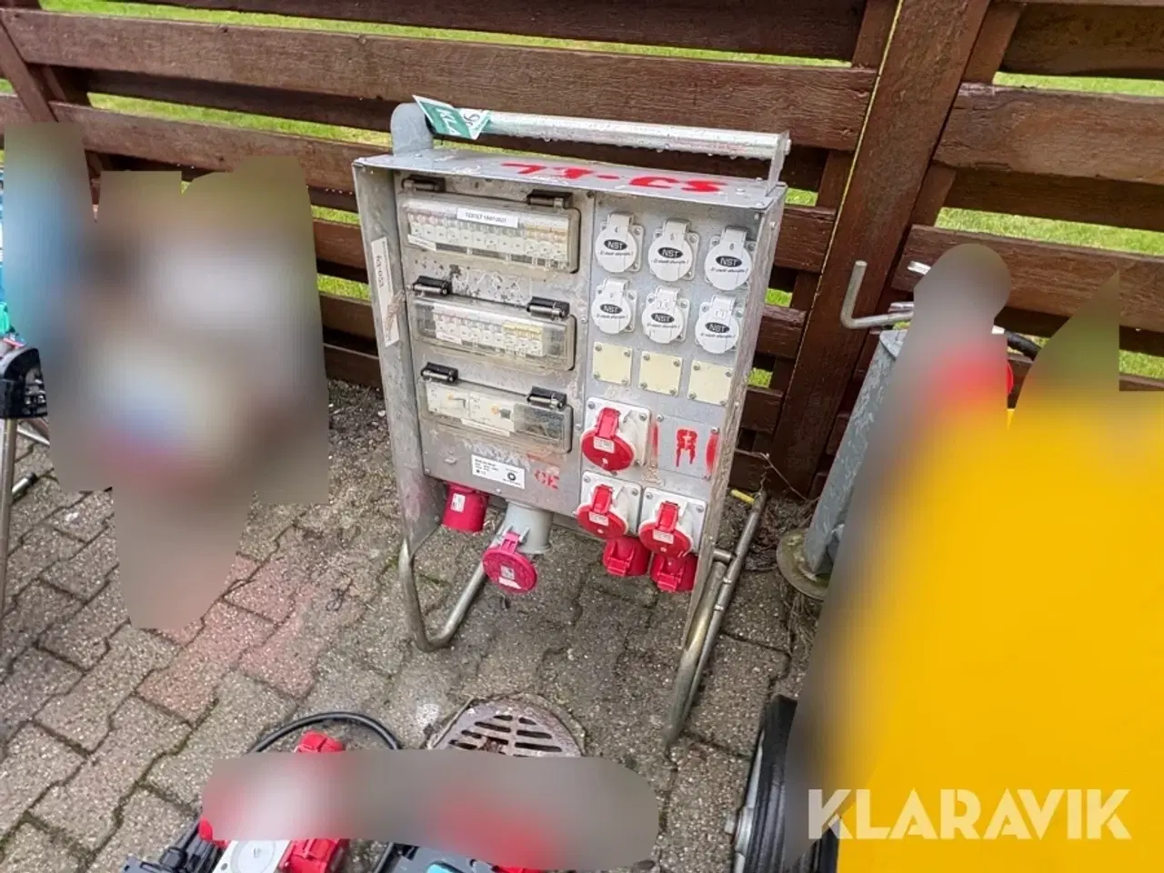 Billede 1 - Byggestrømtavle