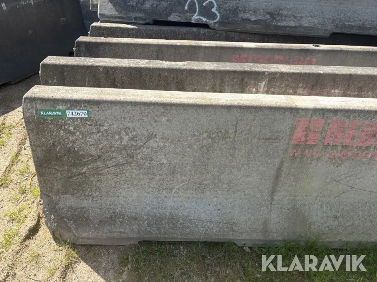 Billede 2 - Trafikværn Rebloc 100 10 styk - 80 meter