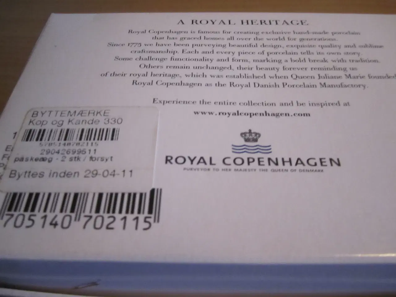 Billede 4 - ROYAL COPENHAGEN PÅSKEÆG.