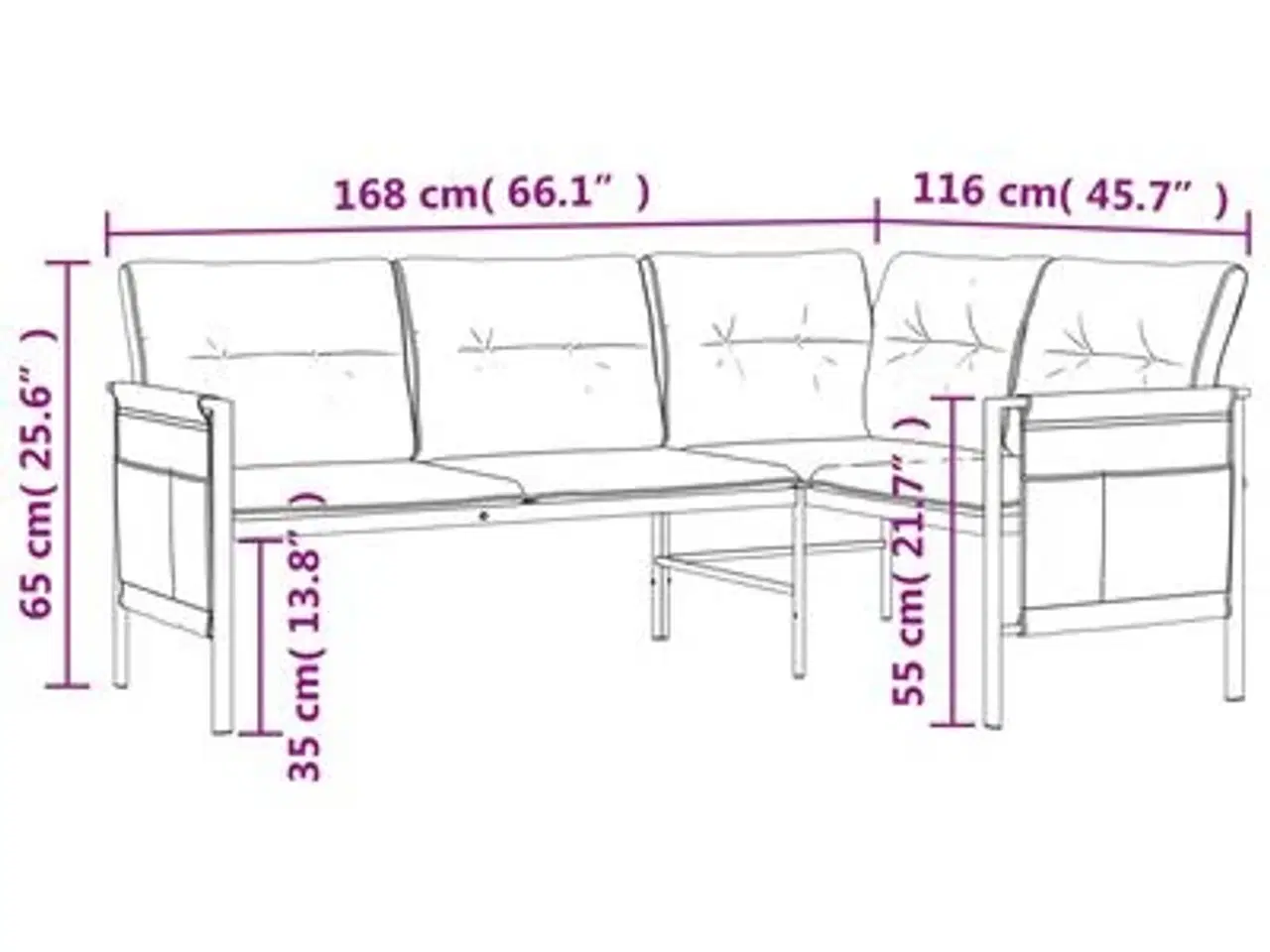 Billede 2 - Havesofa  helt ny