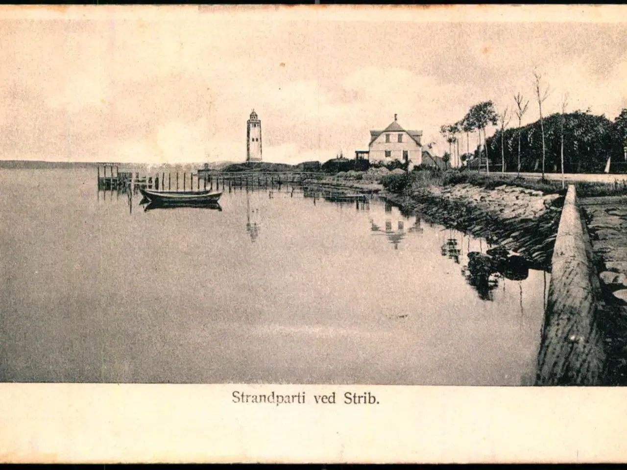 Billede 1 - Strandparti ved Strib - H.C.Wenk u/n - Ubrugt