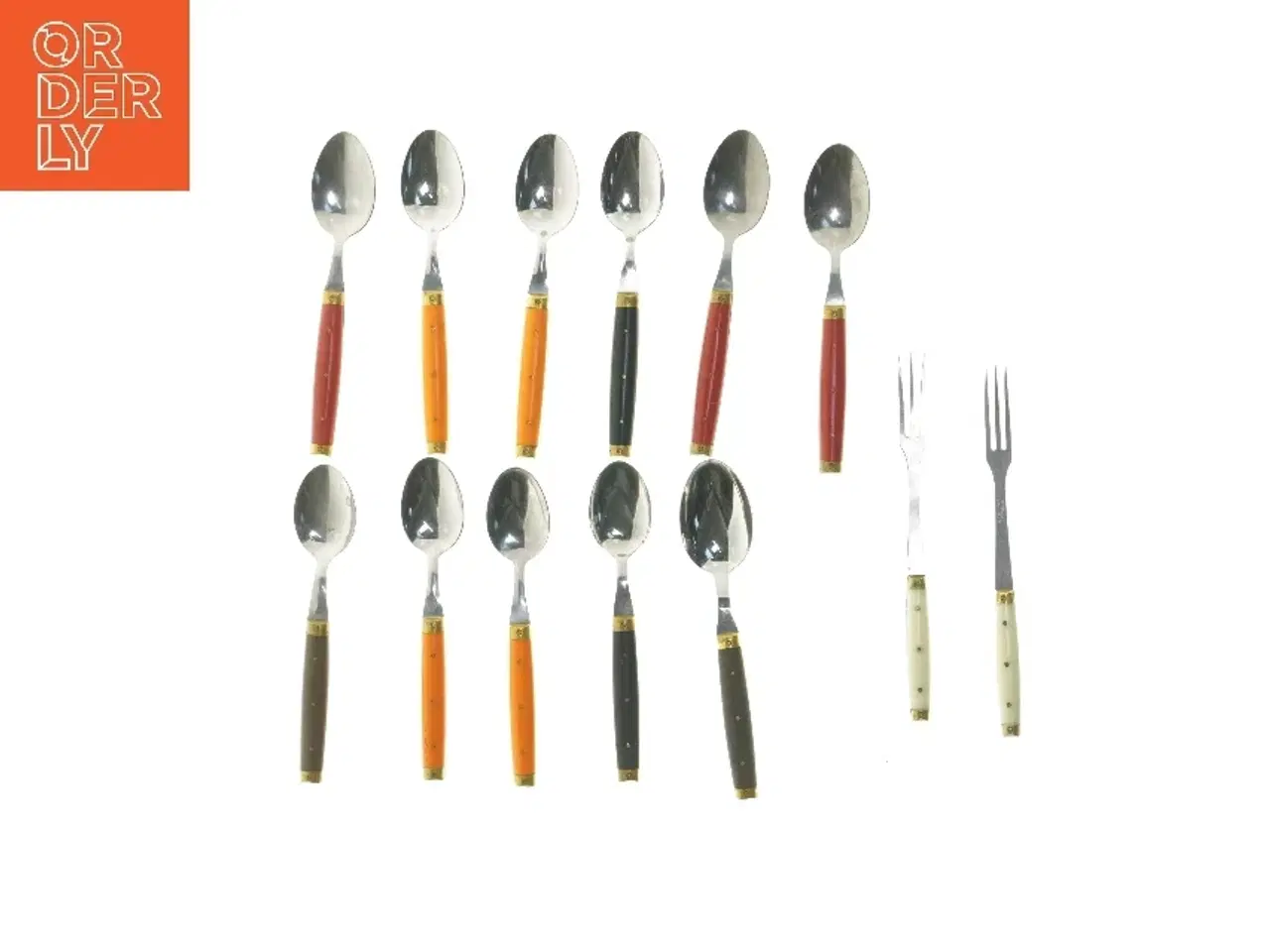 Billede 1 - Fransk bestik af mærket Melron 11 spiseskeer og 2 grillgafler(str. 13 stk 20,5 cm)
