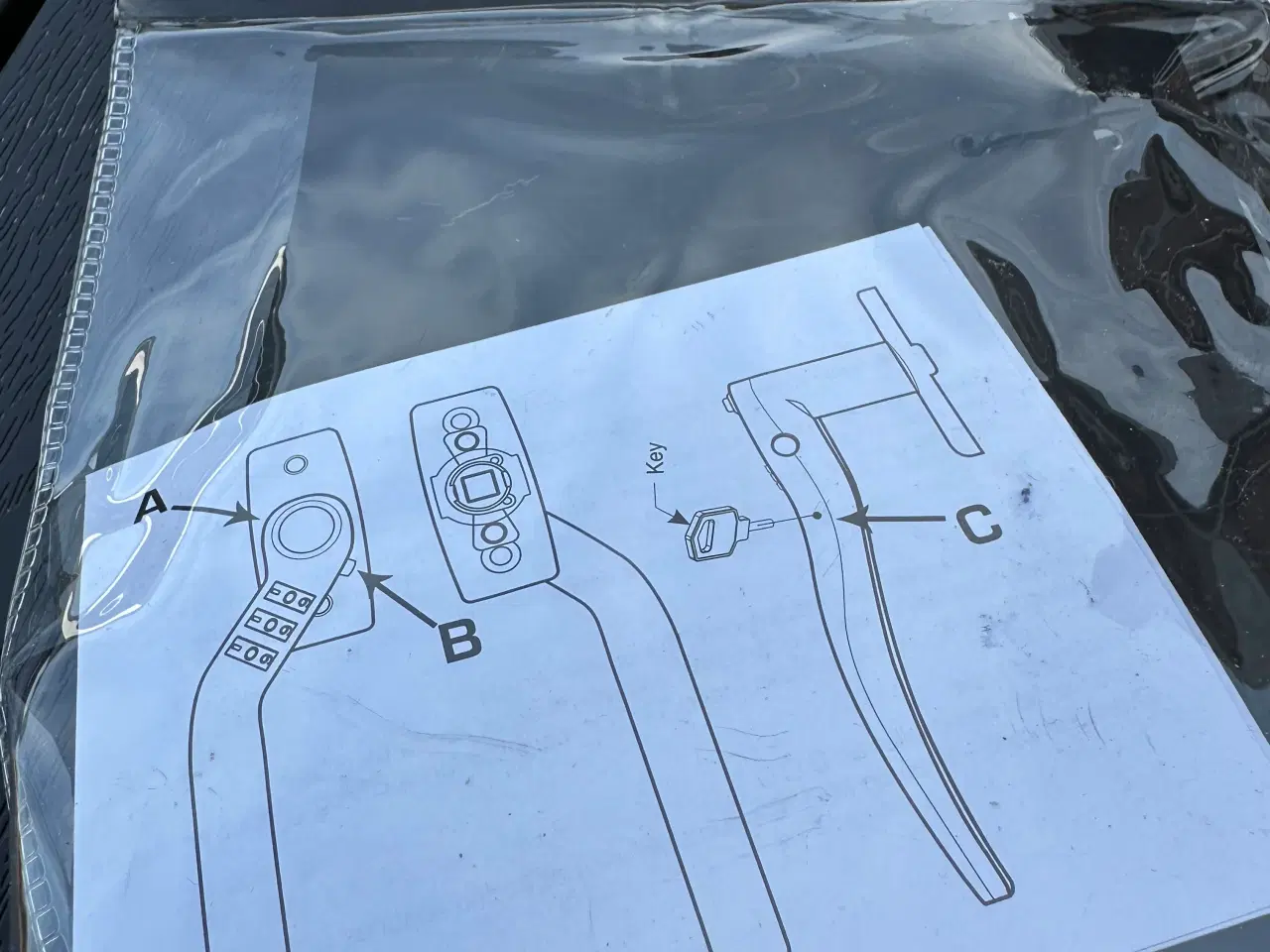 Billede 2 - Dørgreb. 3 kode Højre