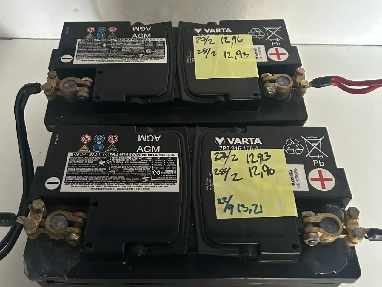 Billede 1 - 2 stk AGM batterier