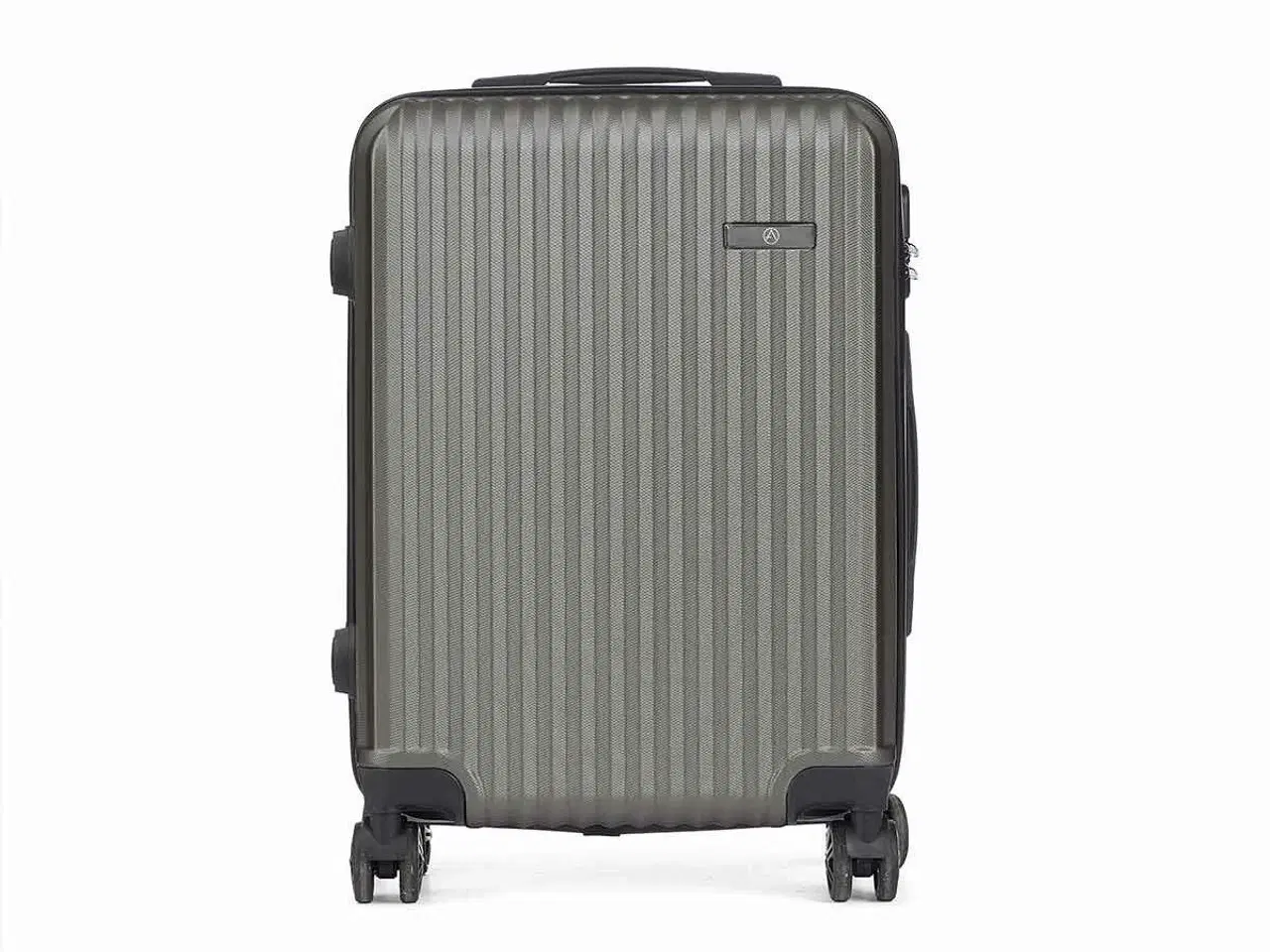 Billede 3 - Kuffert håndbagage 55 x 35 x 20 cm - mørkegrå med striber