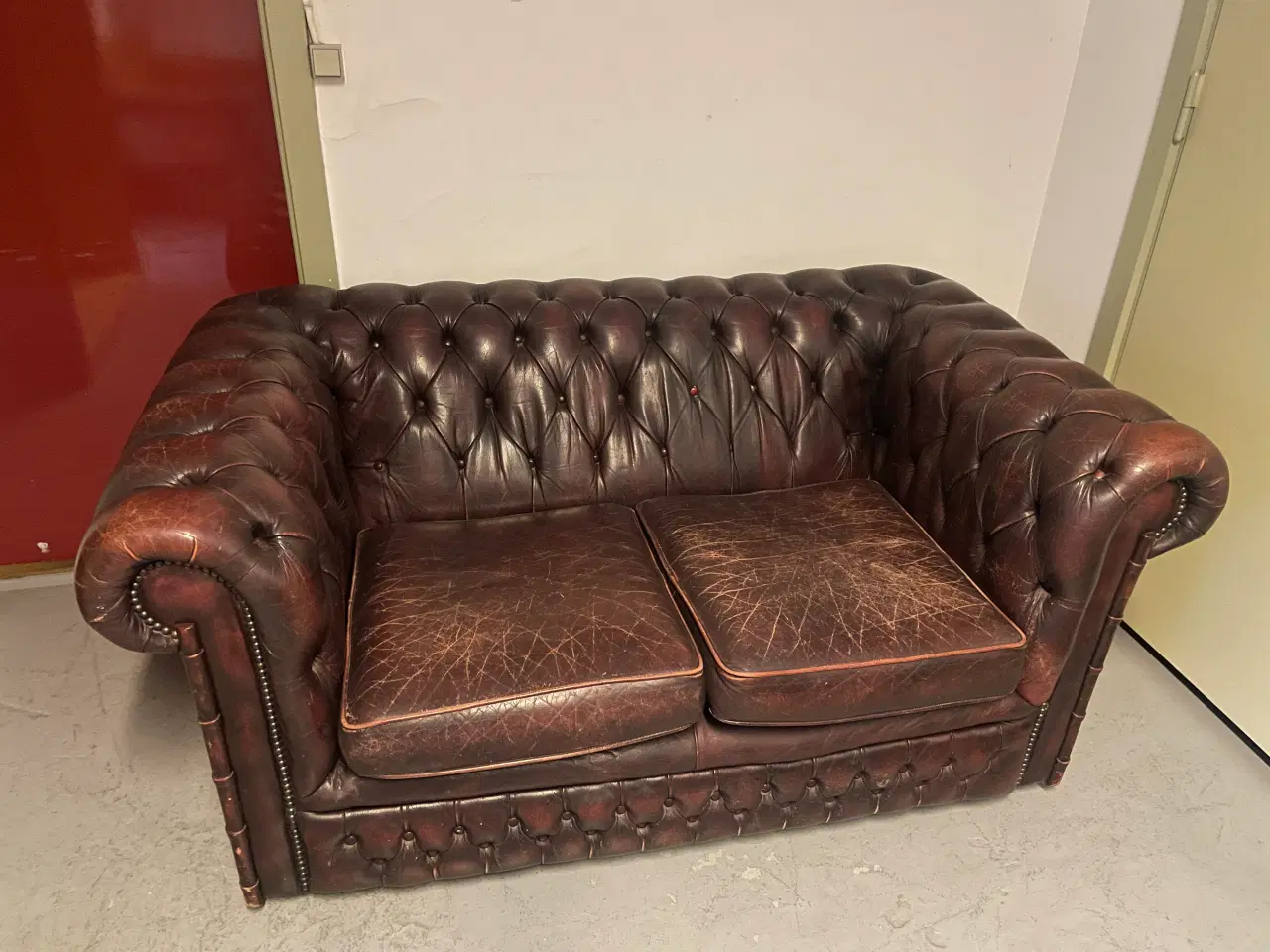 Billede 1 - Lædersofa