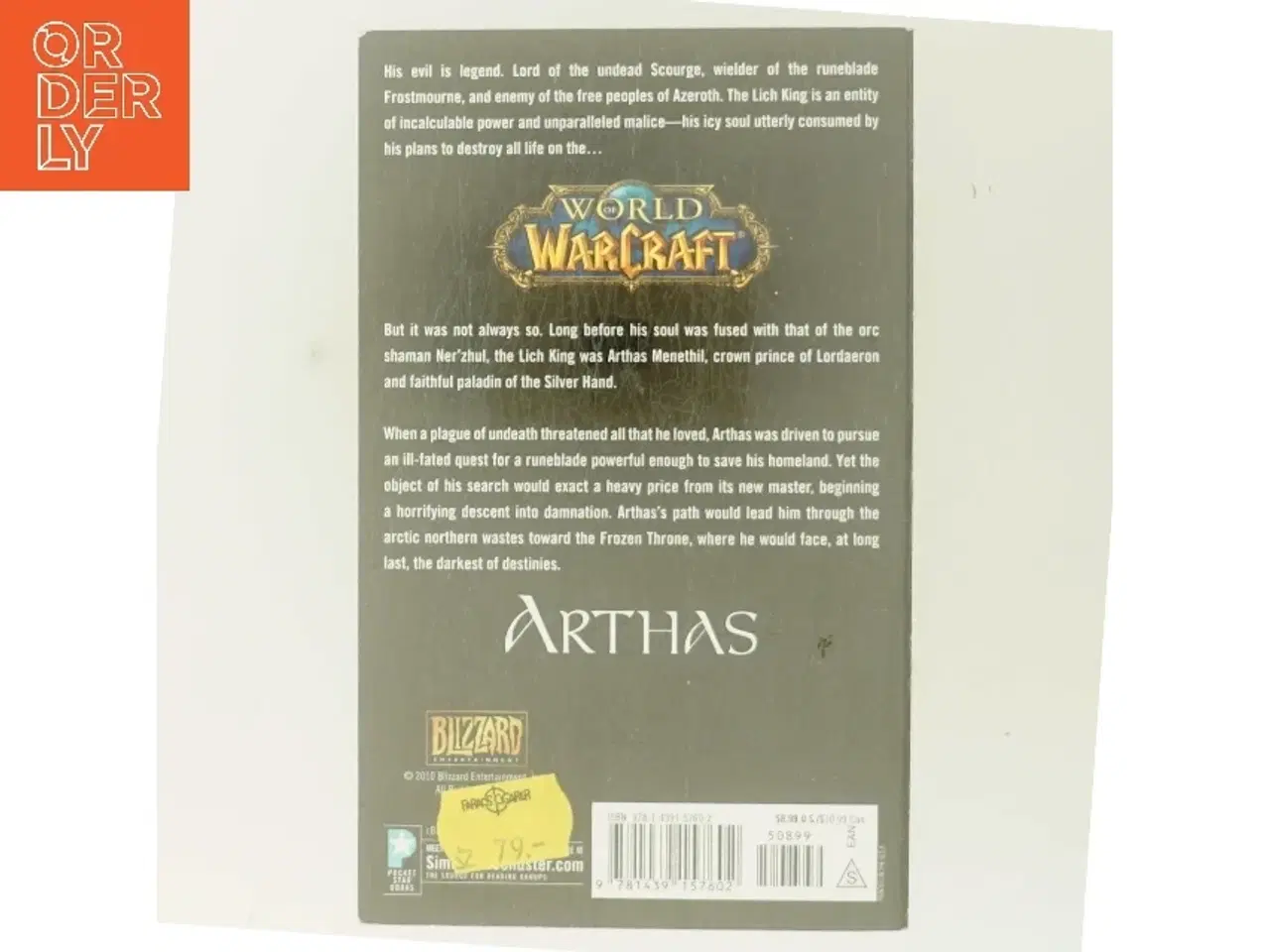 Billede 3 - Arthas : rise of the Lich King af Christie Golden (Bog)