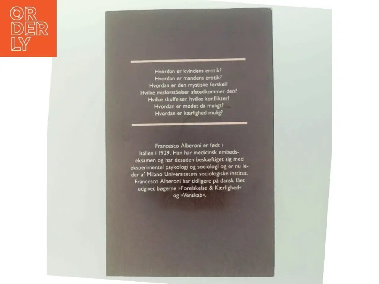Billede 3 - Francesco Alberoni - Erotik fra Politikens Bogklub
