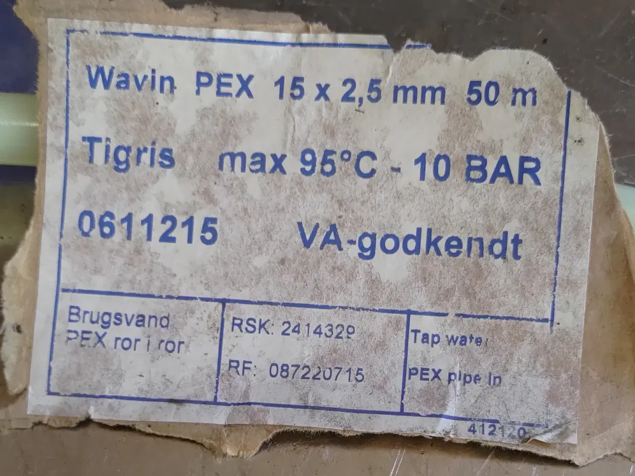 Billede 2 - PEX-rør, 50 m til vand.