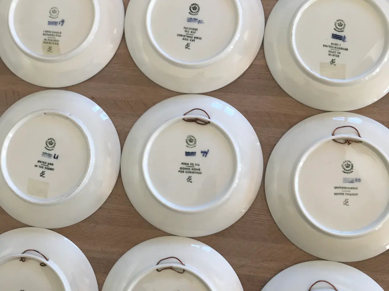Billede 2 - 9 juleplatter fra Royal Copenhagen