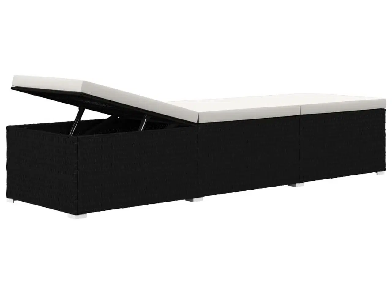 Billede 8 - Liggestole 3 dele med tebord polyrattan sort