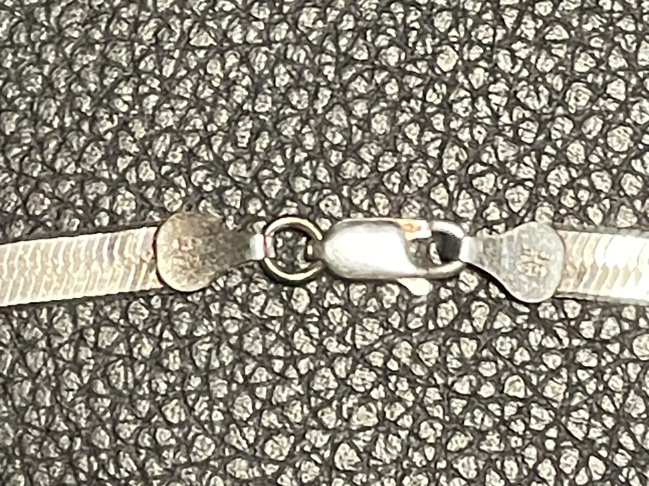 Billede 5 - Lang Herringbone 925 sølvhalskæde 