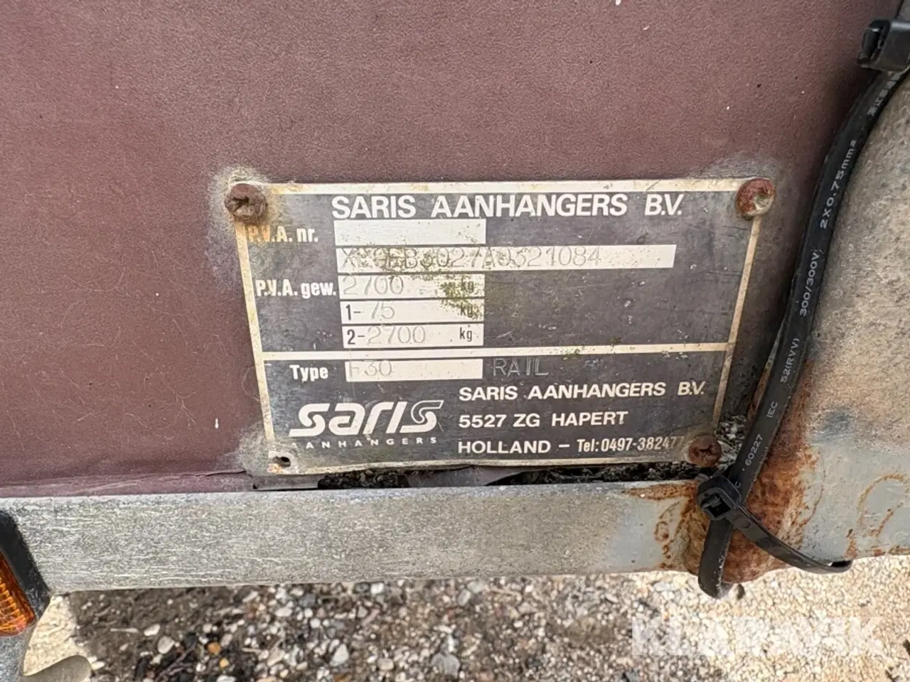 Billede 5 - Maskintrailer Saris