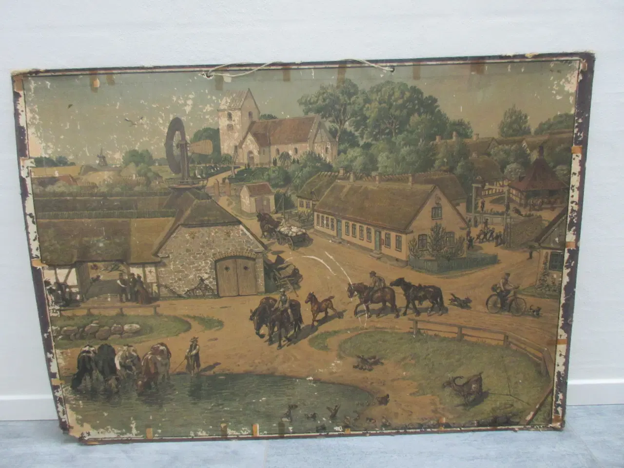 Billede 1 - Skoleplanche med motiv på begge sider