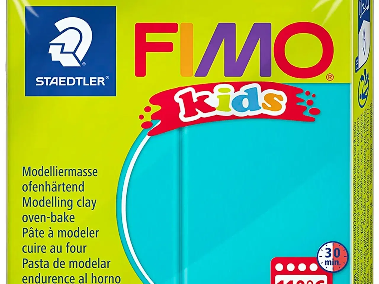 Billede 1 - FIMO® Kids ler, turkis, 42g/ 1 pk.