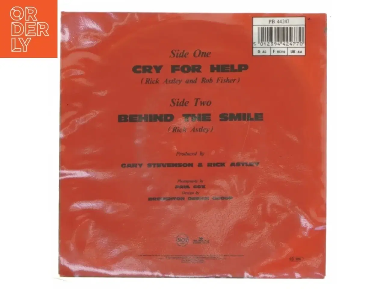 Billede 2 - Rick Astley - Cry For Help vinyl single