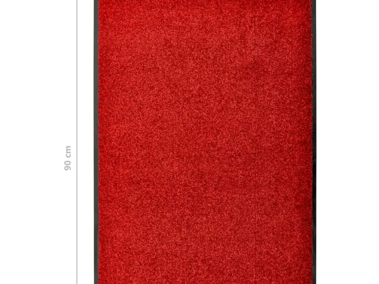 Billede 6 - Vaskbar dørmåtte 60x90 cm rød