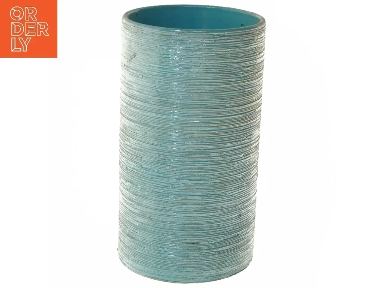 Billede 1 - Turkis vase (str. 22 cm)