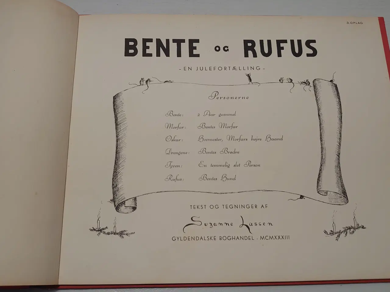 Billede 4 - Suzanne Lassen: Bente og Rufus. 1. udg.1933.