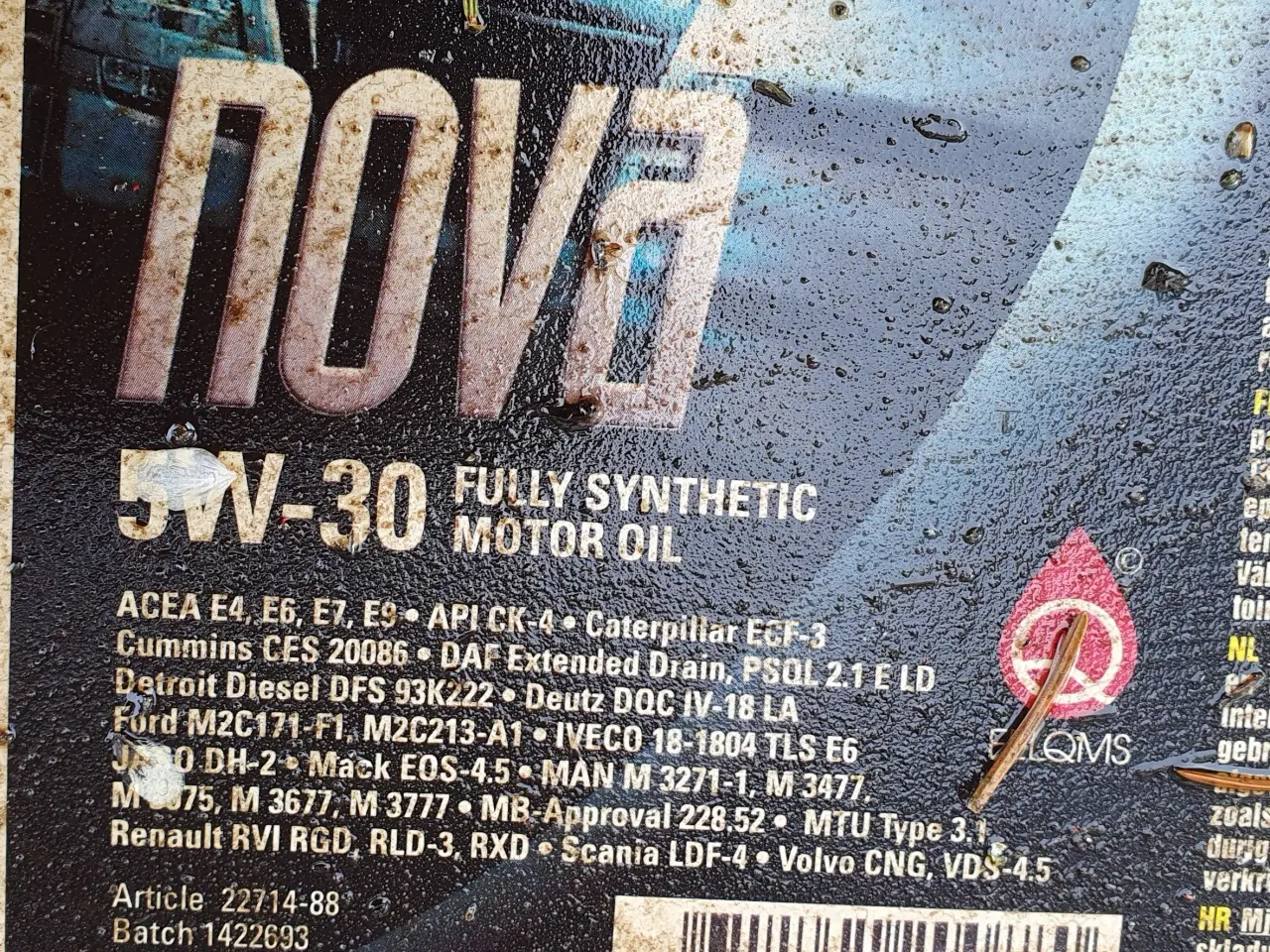 Billede 1 - Midland Nova 5w-30 fuldsyntetisk motorolie 