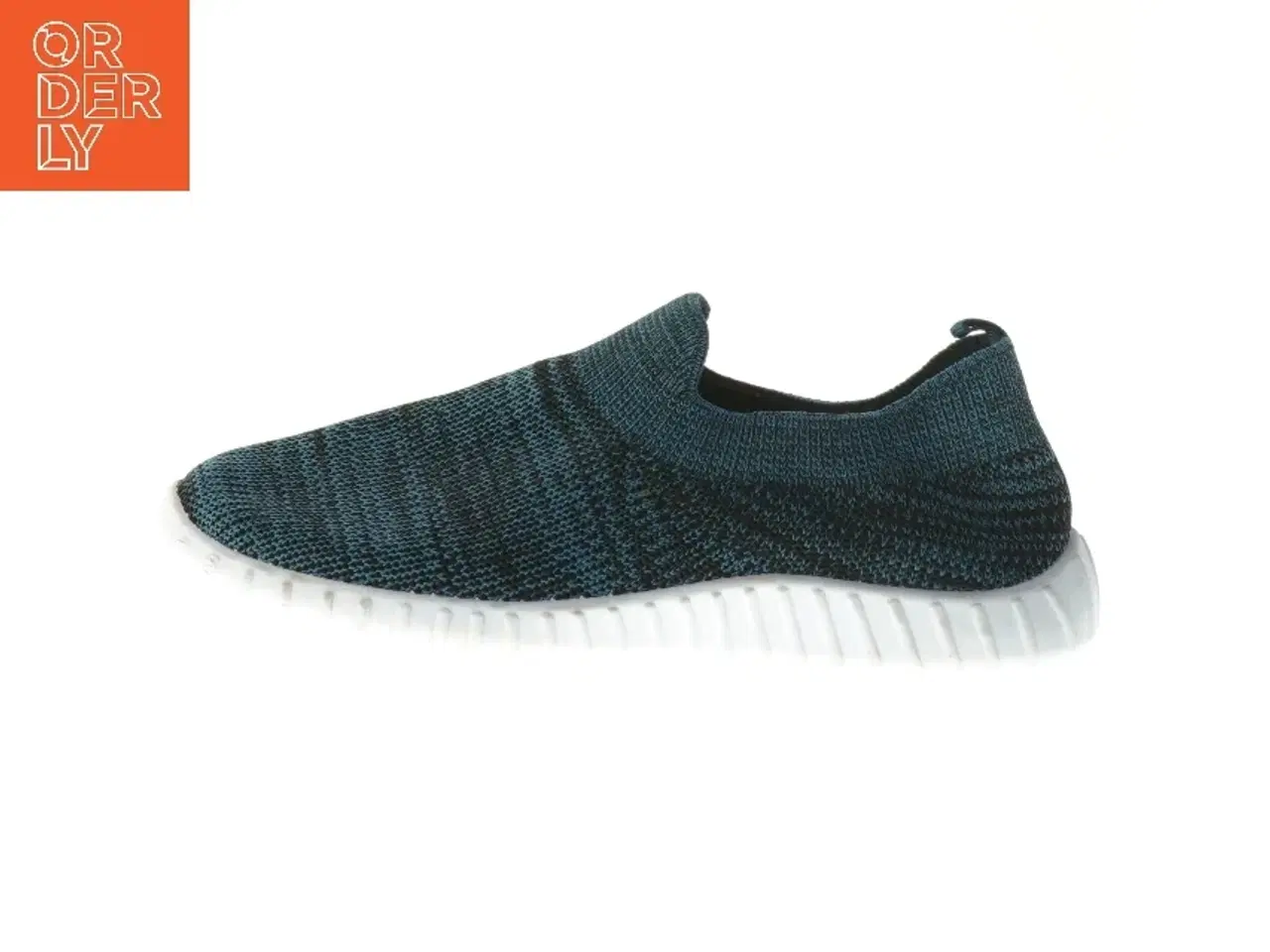 Billede 1 - Blå sneakers i strik fra Elefanten (str. 35 )