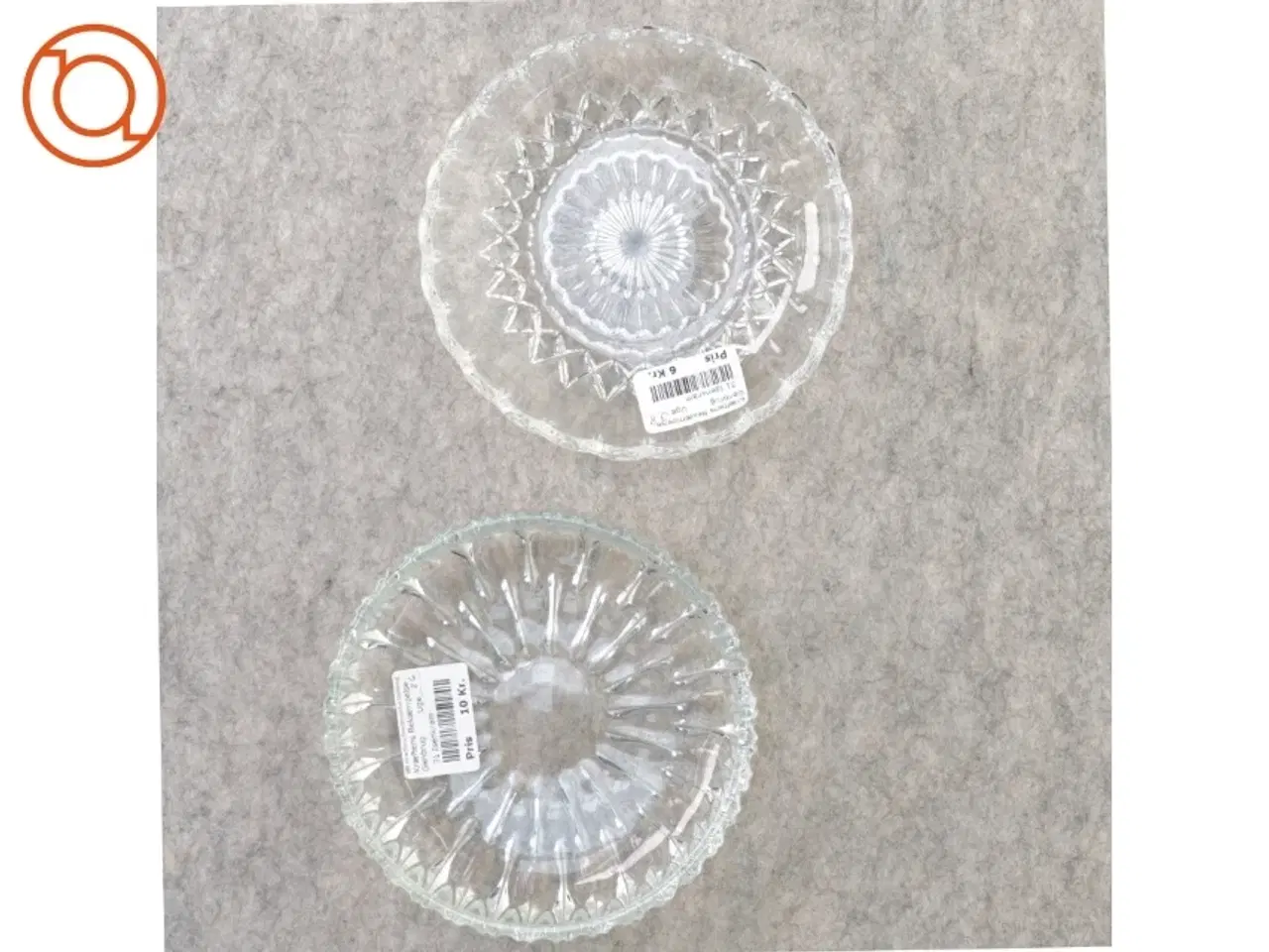 Billede 2 - Glas asietter fra Udkant (str. 15 cm)