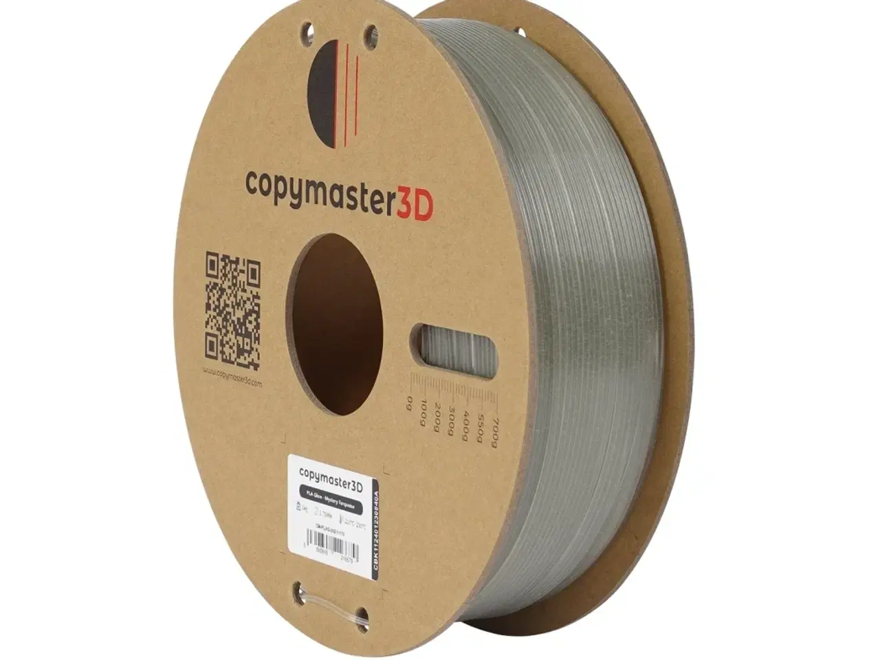 Billede 1 - COPYMASTER3D - PLA Glow - Mystery Turquoise - 1.75mm - 1kg