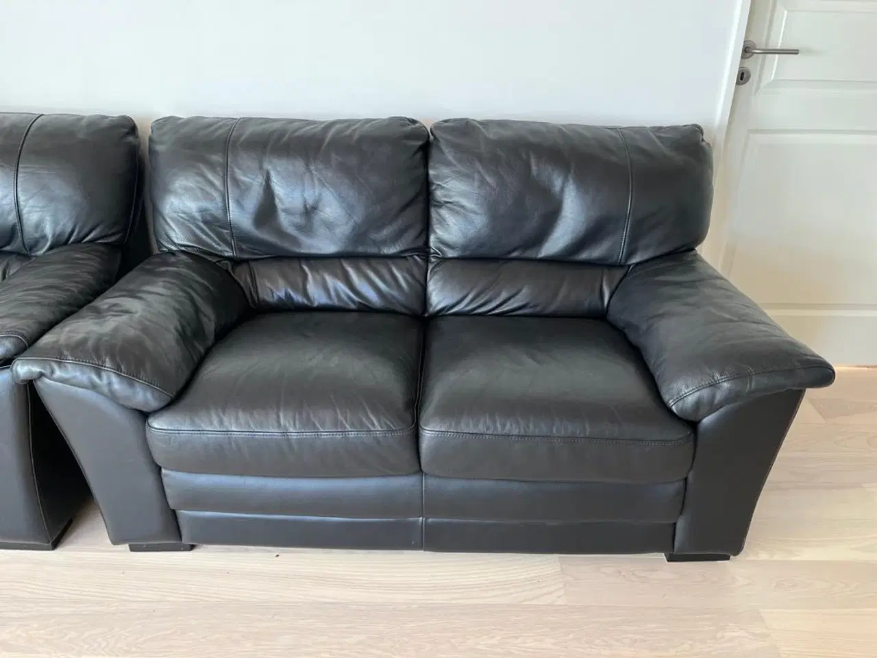 Billede 3 - Ægte læder sofa sæt