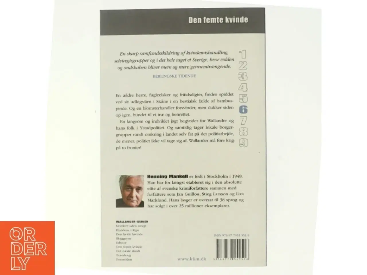Billede 3 - Den femte kvinde af Henning Mankell (Bog)