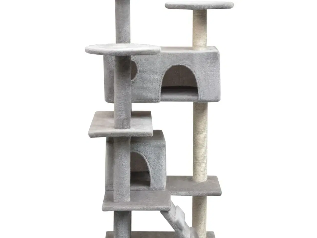 Billede 2 - Kradsetræ til katte med sisal 125 cm grå