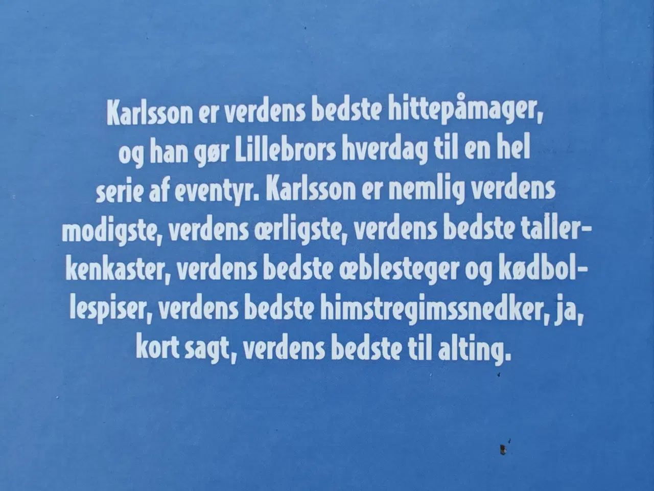 Billede 2 - Karlsson på taget flyver igen BOG Astrid Lindgren