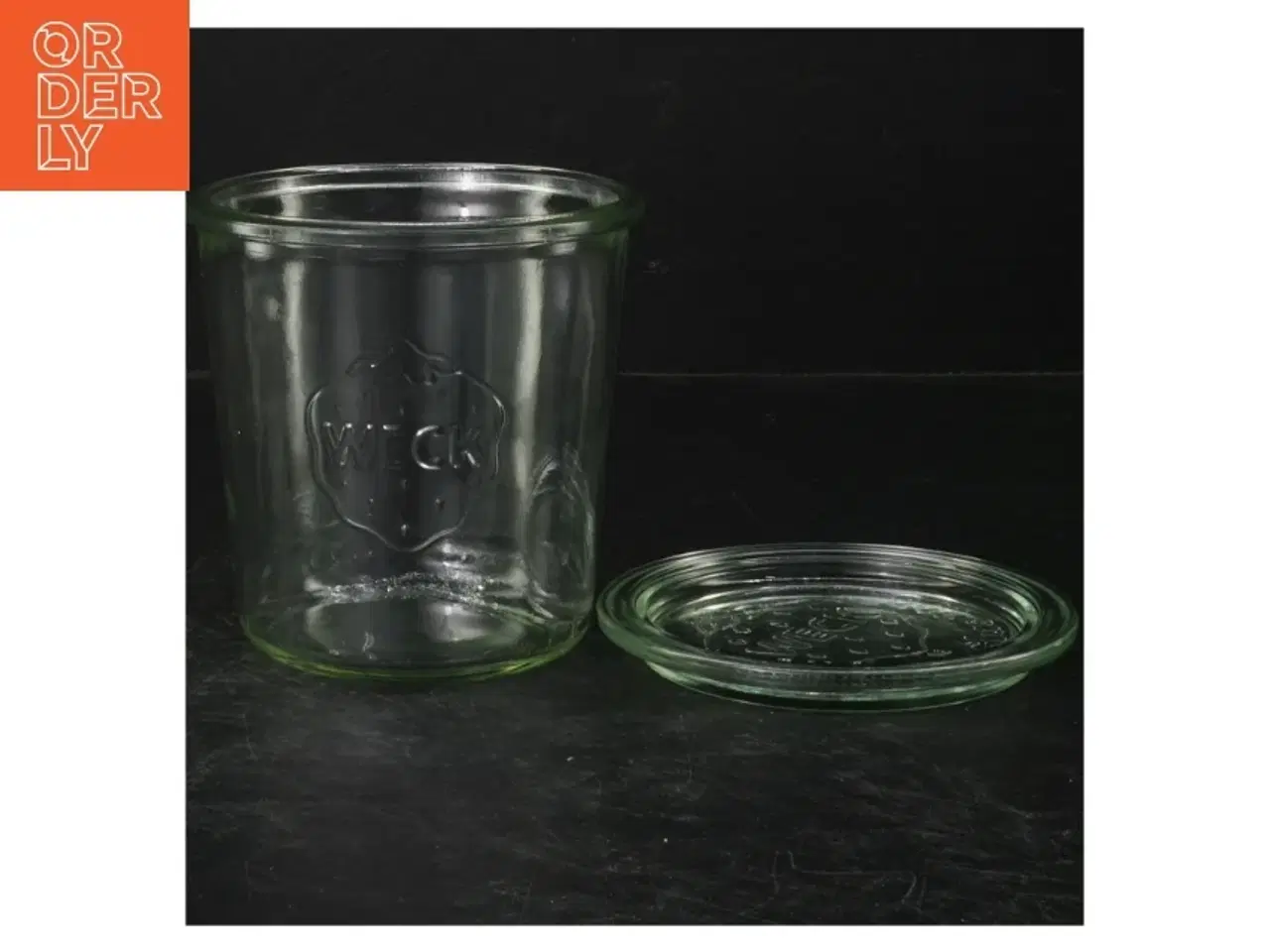 Billede 2 - WECK glas opbevaringskrukke med låg fra Weck (str. Ø. 11 cm. 10,5 cm)