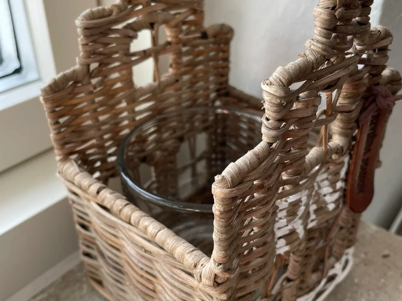 Billede 2 - Riviera Maison lysestage i Rattan