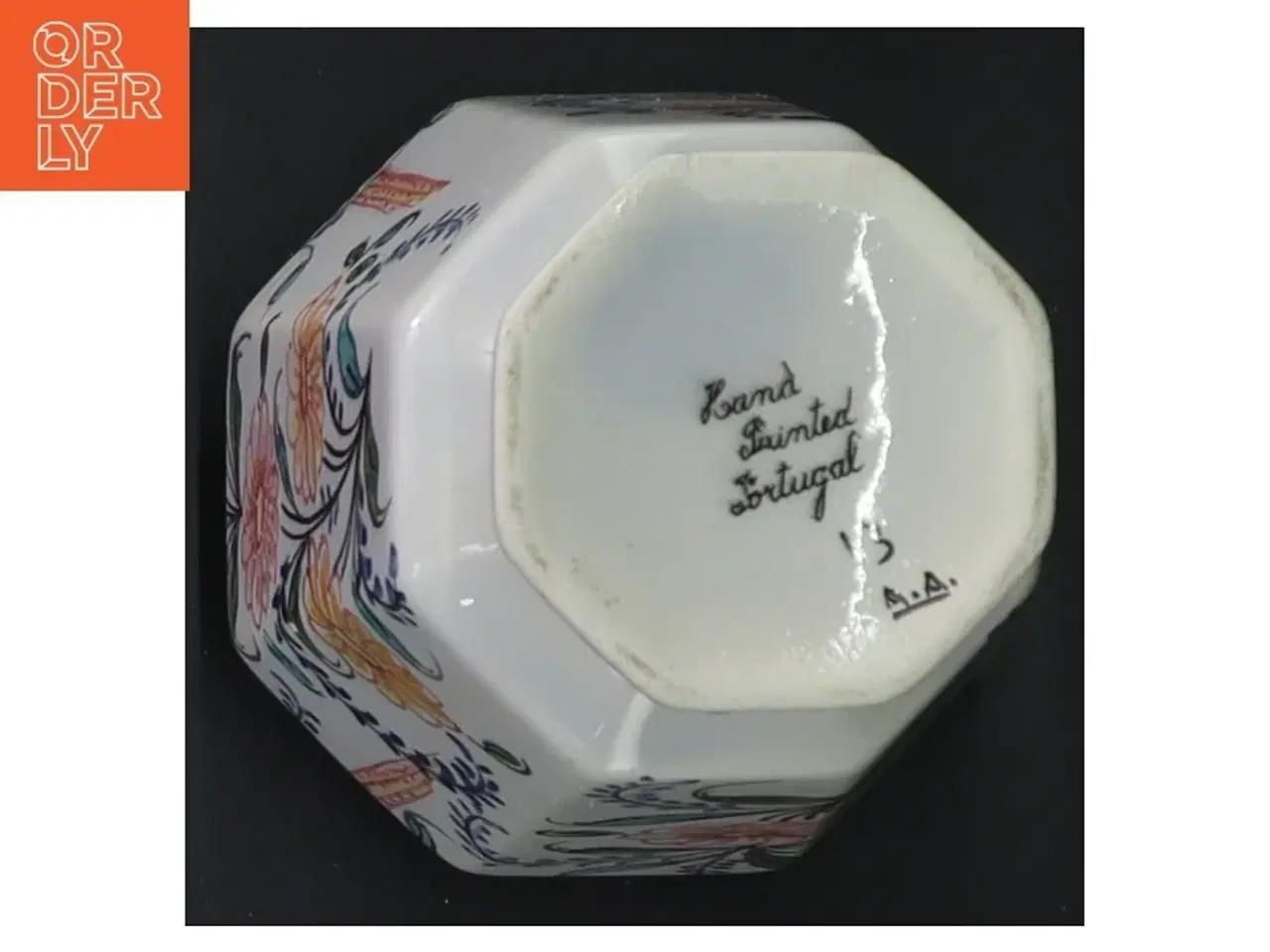 Billede 3 - Malet porcelæns vase (str. 13 cm)