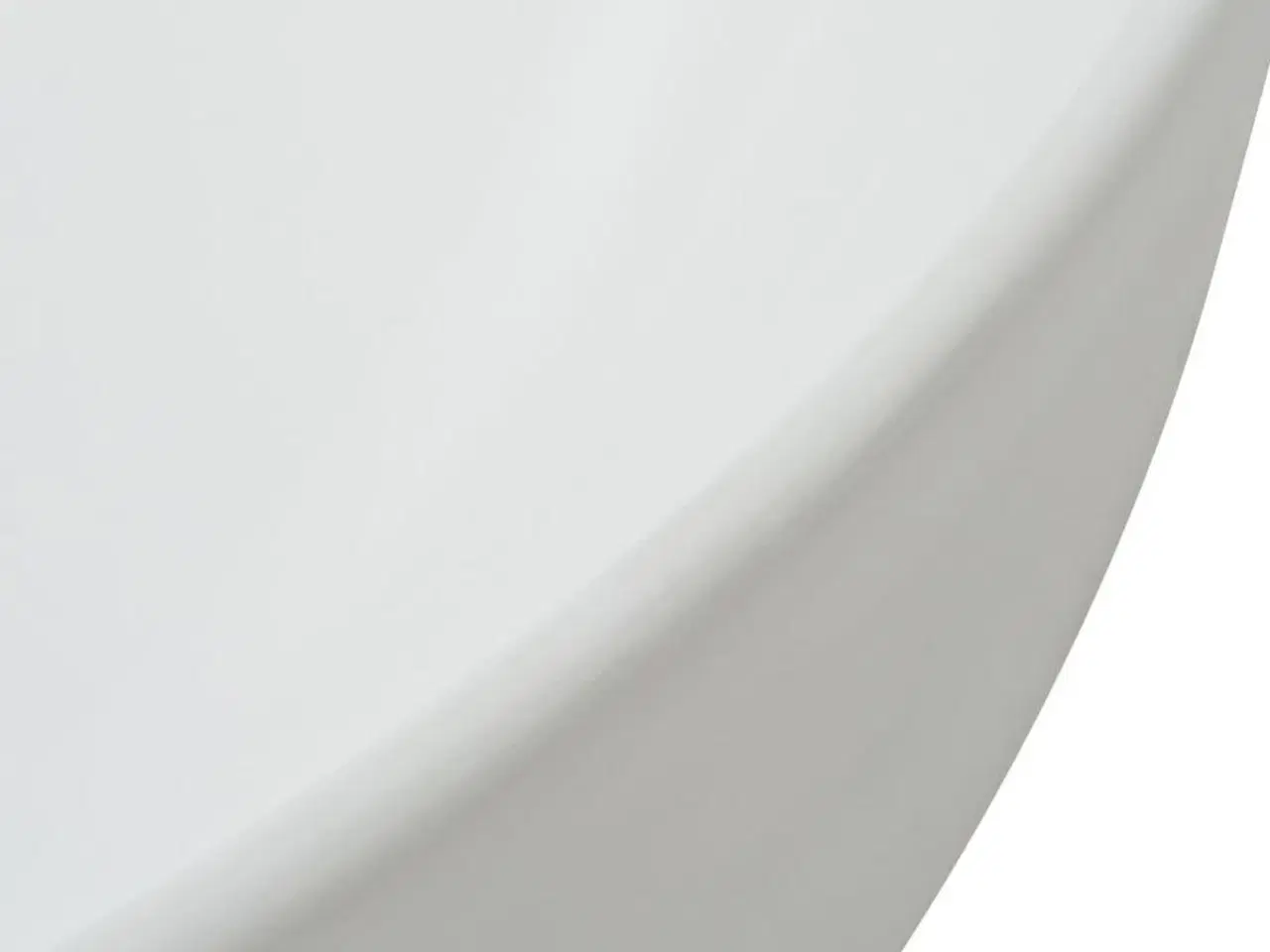 Billede 4 - Håndvask rund keramik 41,5 x 13,5 cm hvid