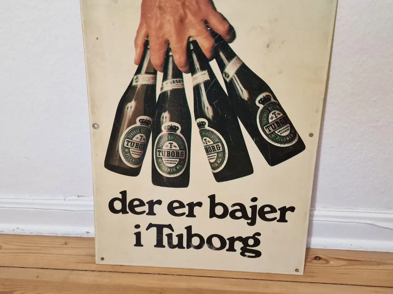 Billede 1 - Fedt vintage tuborg skilt.