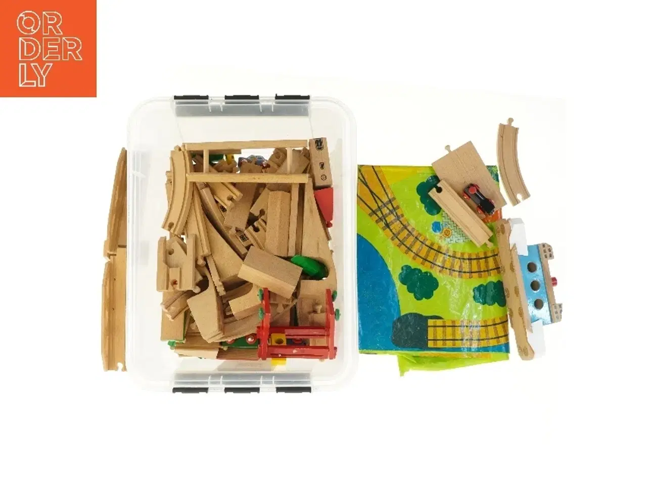 Billede 2 - Trætogbane i kasse (str. 40,5x26 cm)