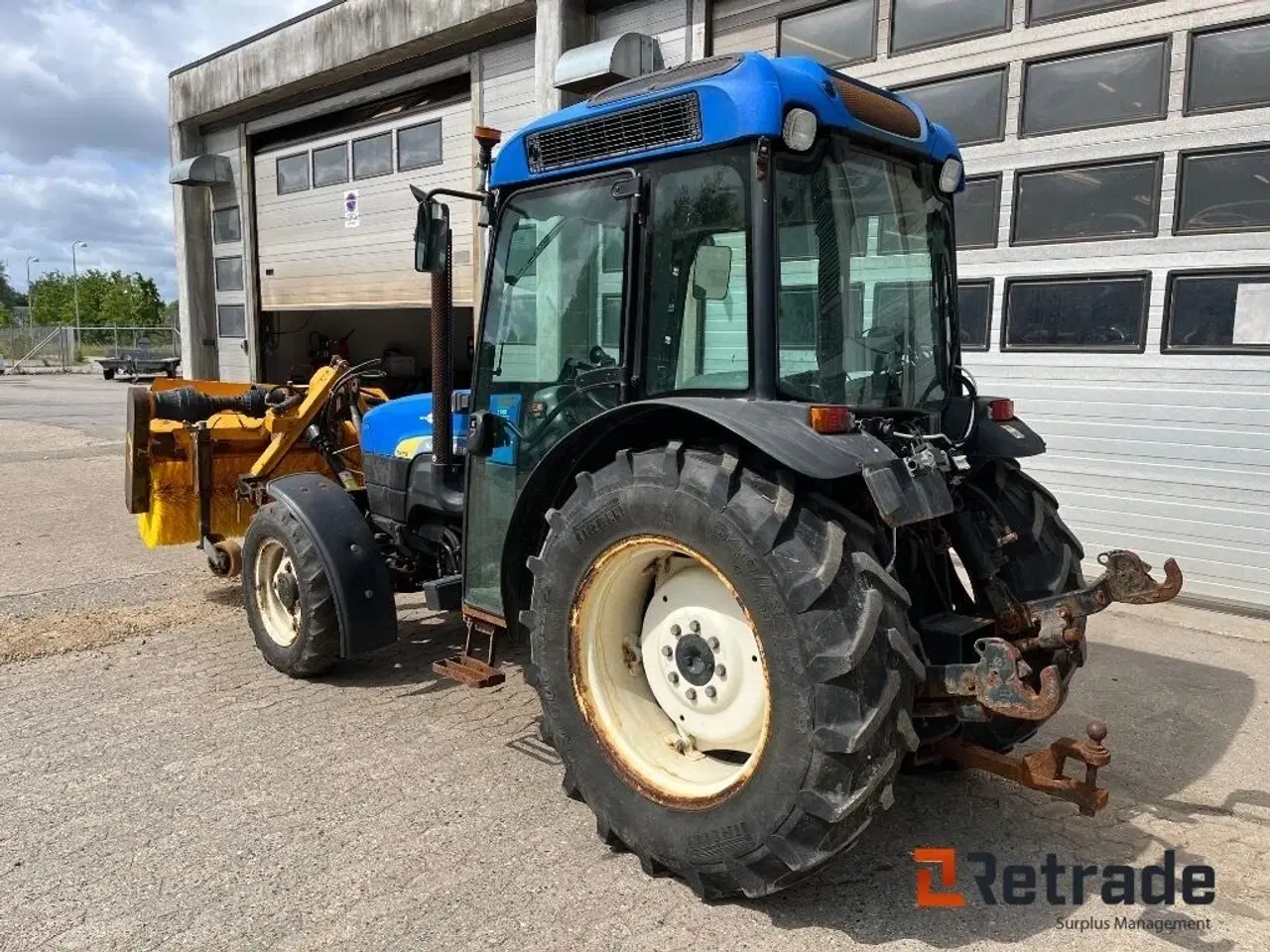 Billede 4 - New Holland TN75FA  med mekanisk FM kost
