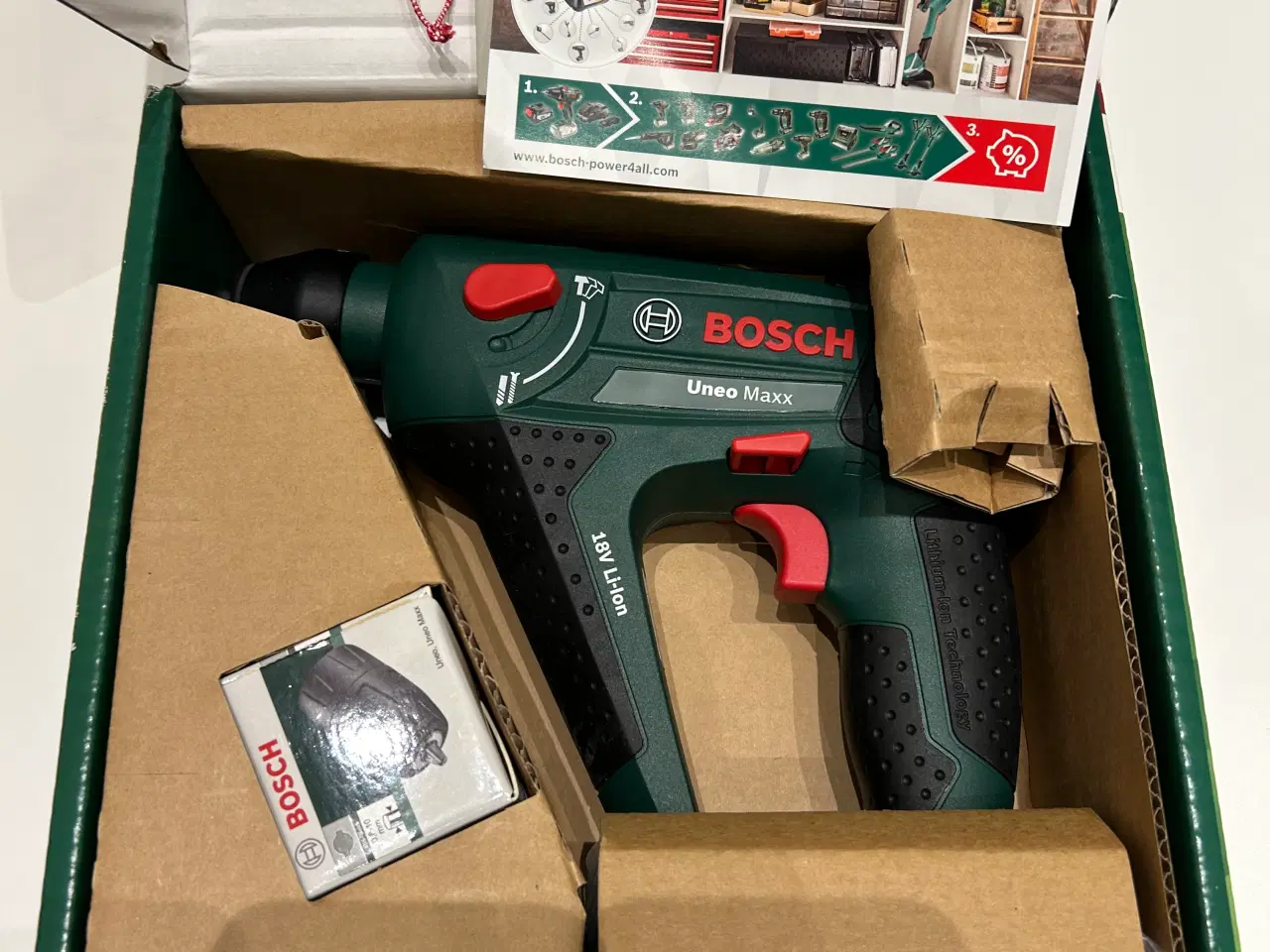 Billede 2 - BOSCH BOREHAMMER UNEOMAXX 18V