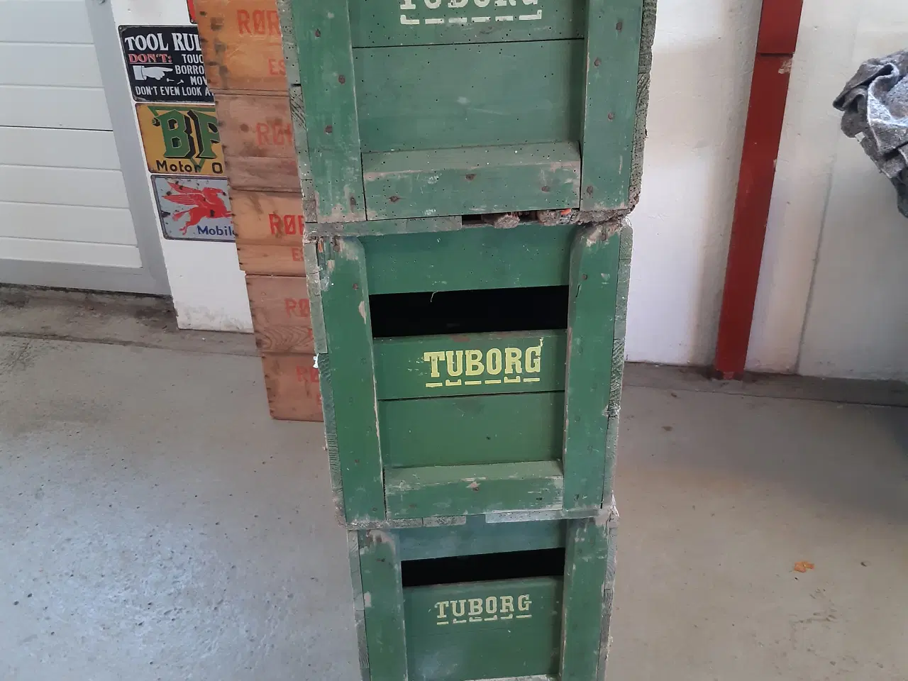 Billede 1 - Tuborg Træ ølkasser.