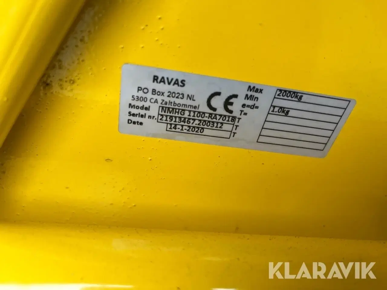 Billede 5 - Palleløfter Hyster 2000kg - med Ravas vægt