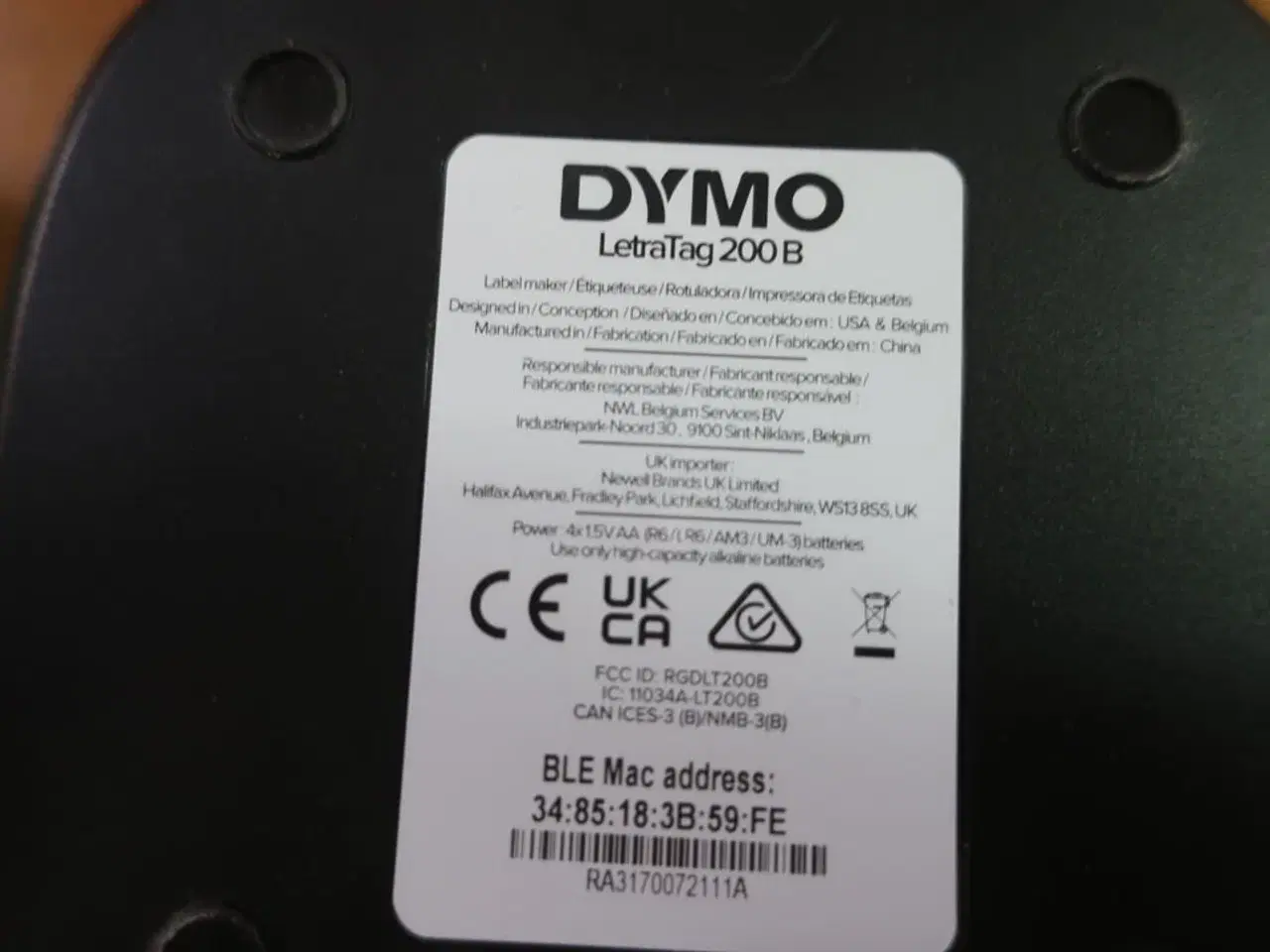 Billede 2 - labelprinter DYMO LETRATAG 200 B med labels