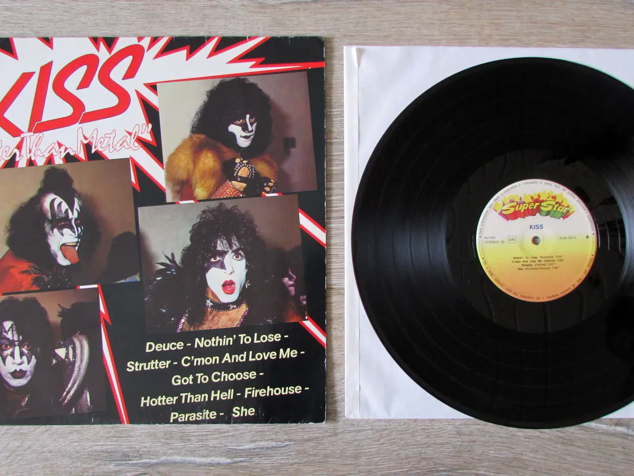 Billede 3 - KISS - HOTTER THAN METAL LP