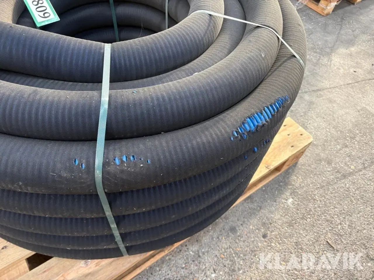 Billede 8 - Drænrør blå HDPE 80/92 mm med filt 50 meter