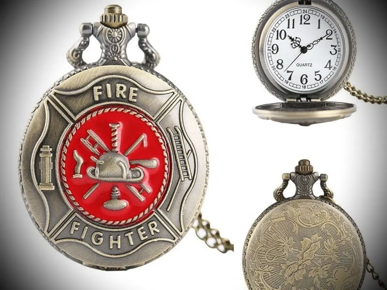 Billede 1 - * Sejt lille lommeur - med Fire Fighter