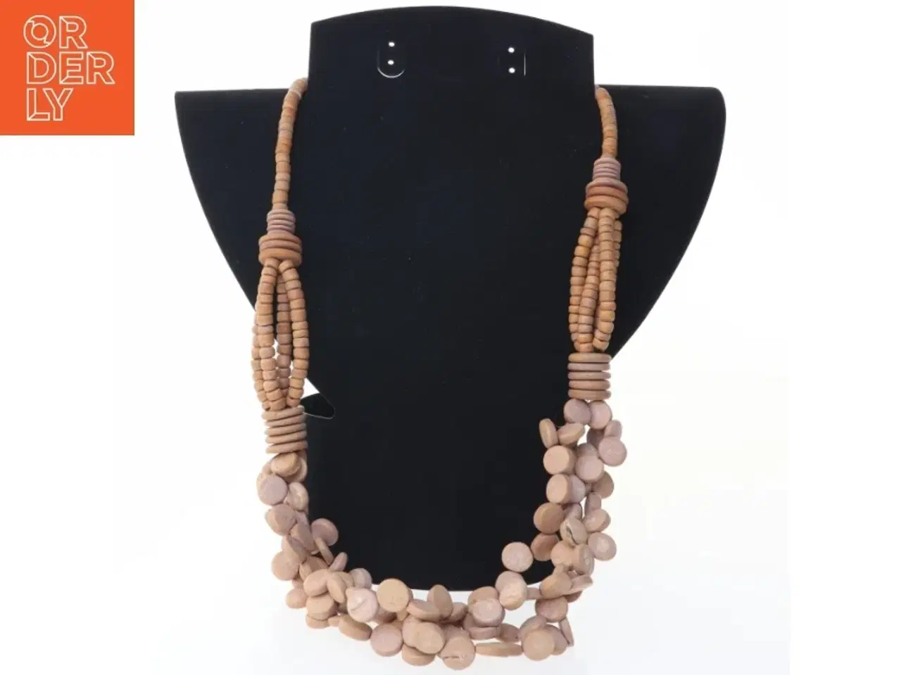 Billede 1 - Træhalskæde (str. 62 cm)