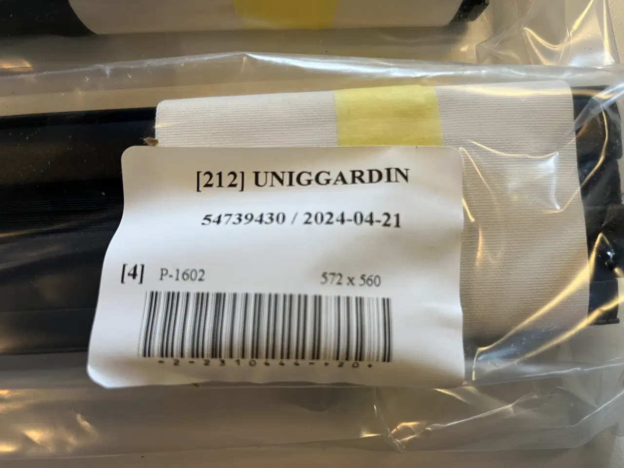 Billede 2 - Plissegardin Sort